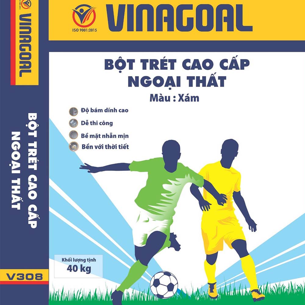 Bột trét ngoại thất cao cấp Vinagoal Exterior Putty 40kg